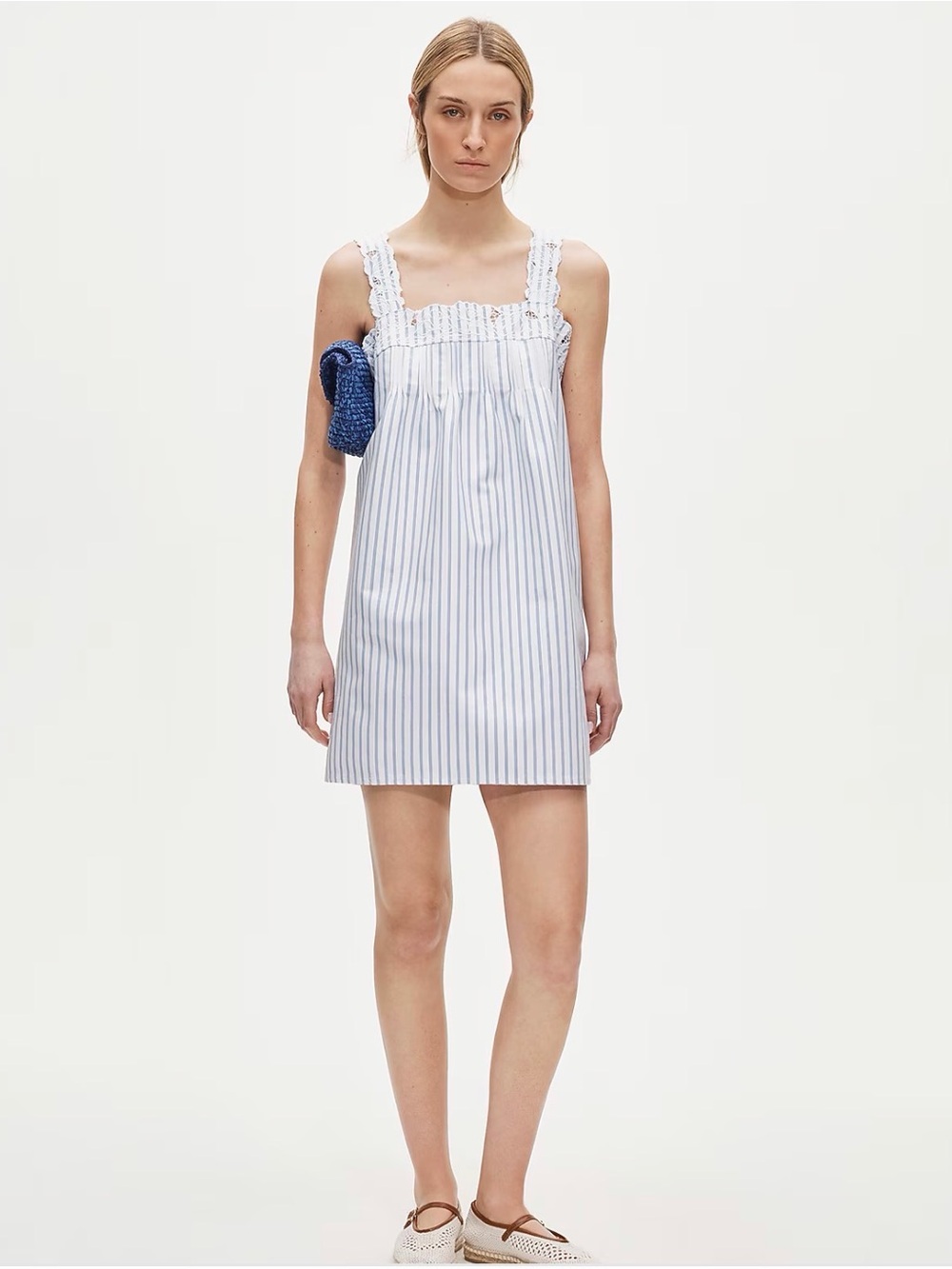 J. Crew Ondine mini dress in striped double cotton poplin